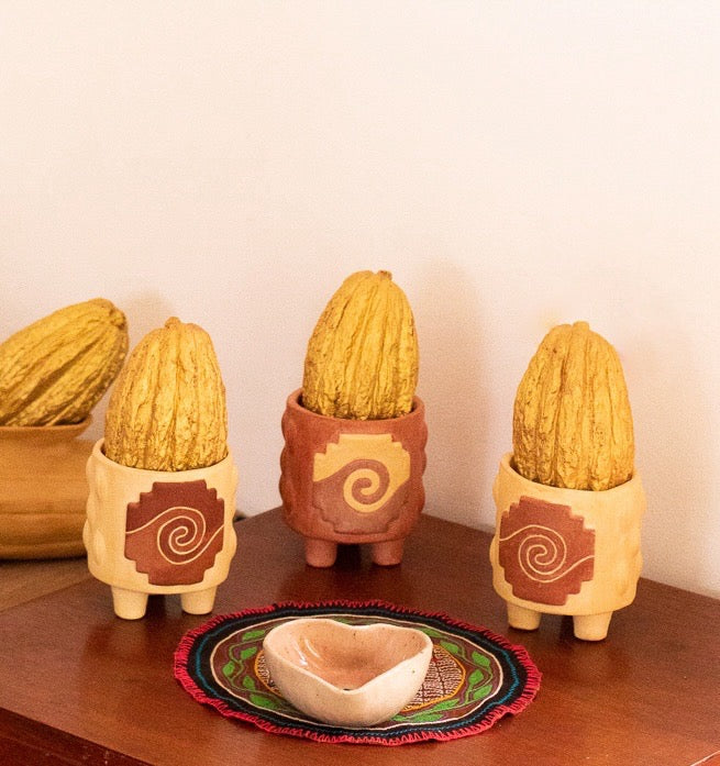 Cacao ceramics collection chakana  made in Peru